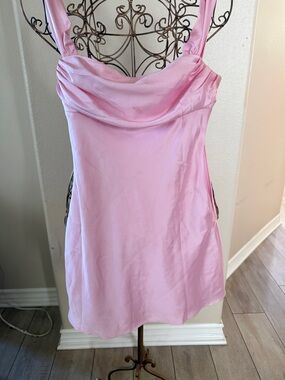 Princess Polly Pink Satin Midi Dress